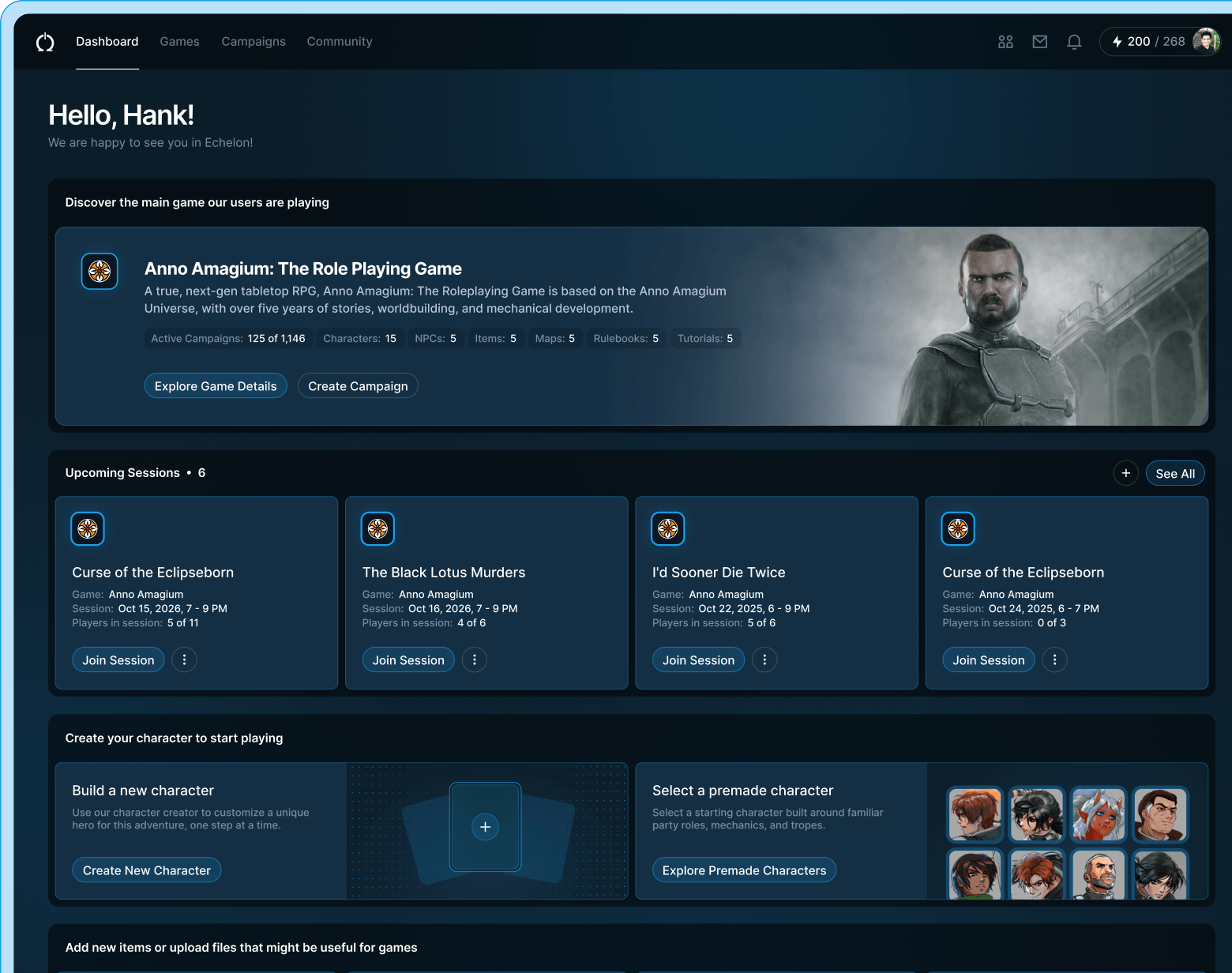 Echelon Dashboard