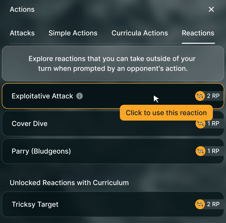 Rules in Focus: Reactions 101