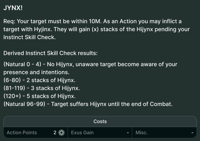 Actions example