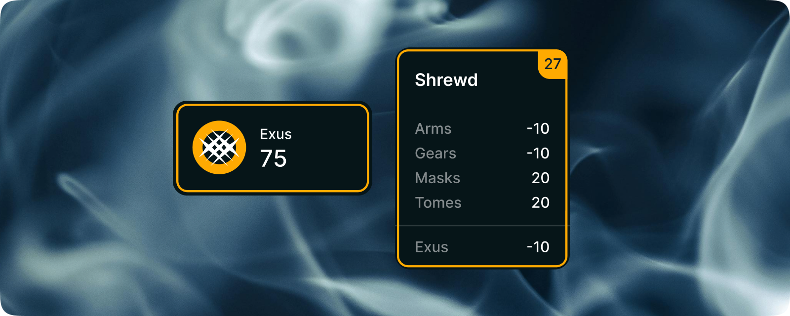 Exus Symbol and Shrewd Card