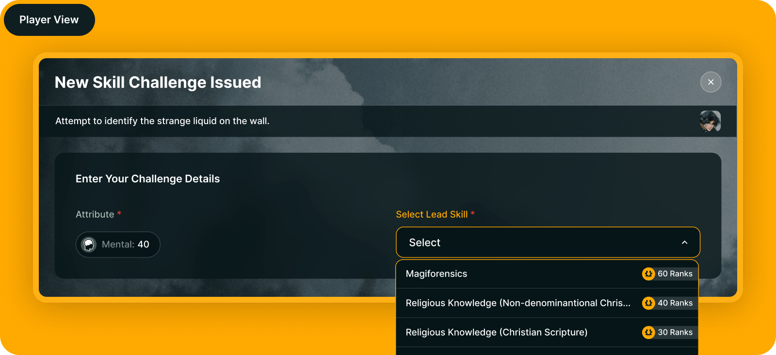Players Nominate a Lead Skill